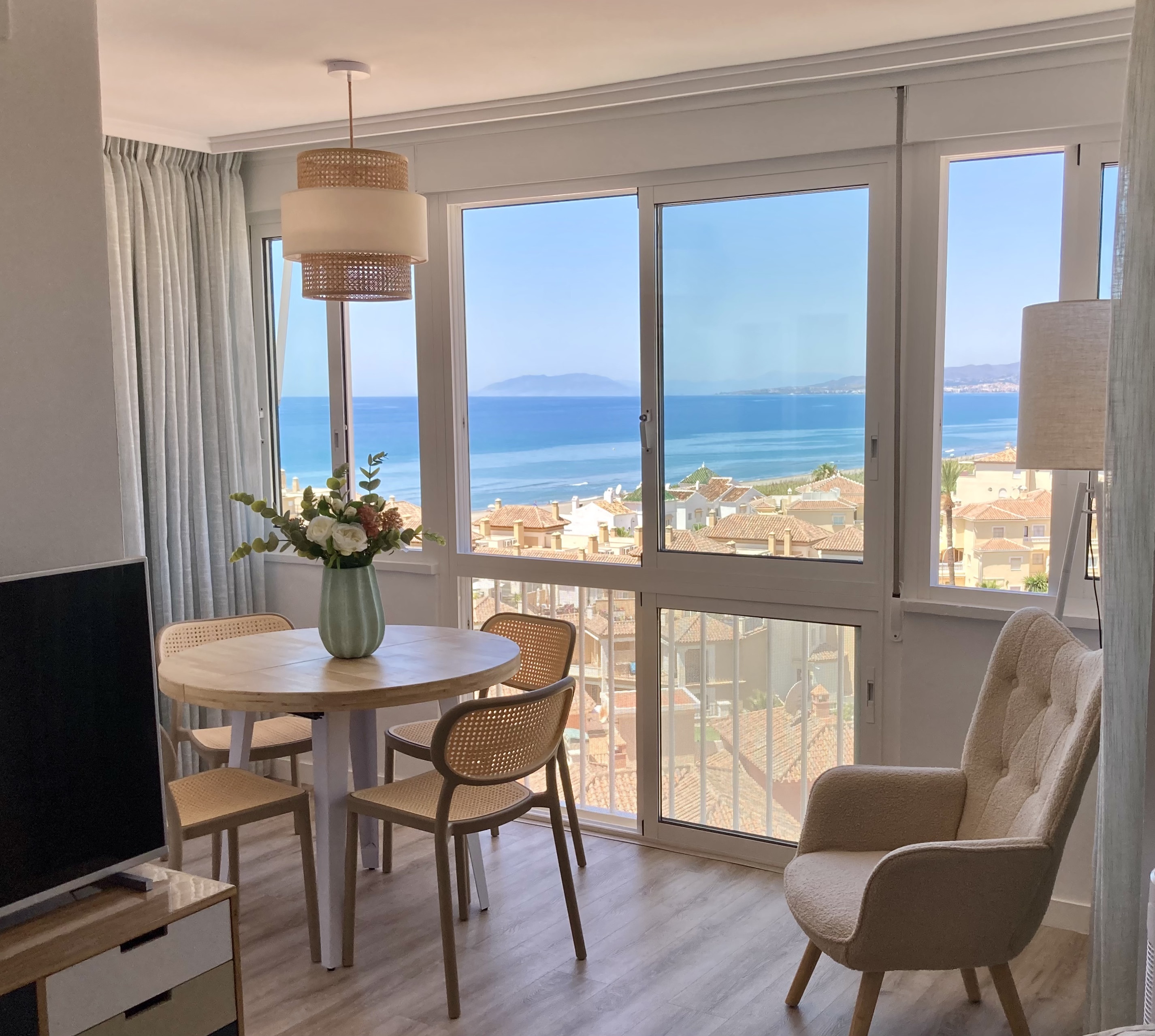 Terraza con vistas al mar